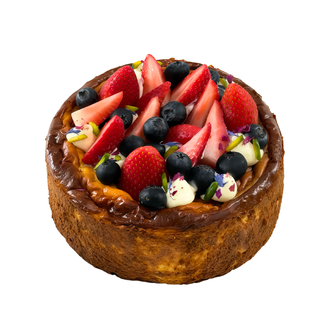 Mixed Berries Burnt Cheesecake