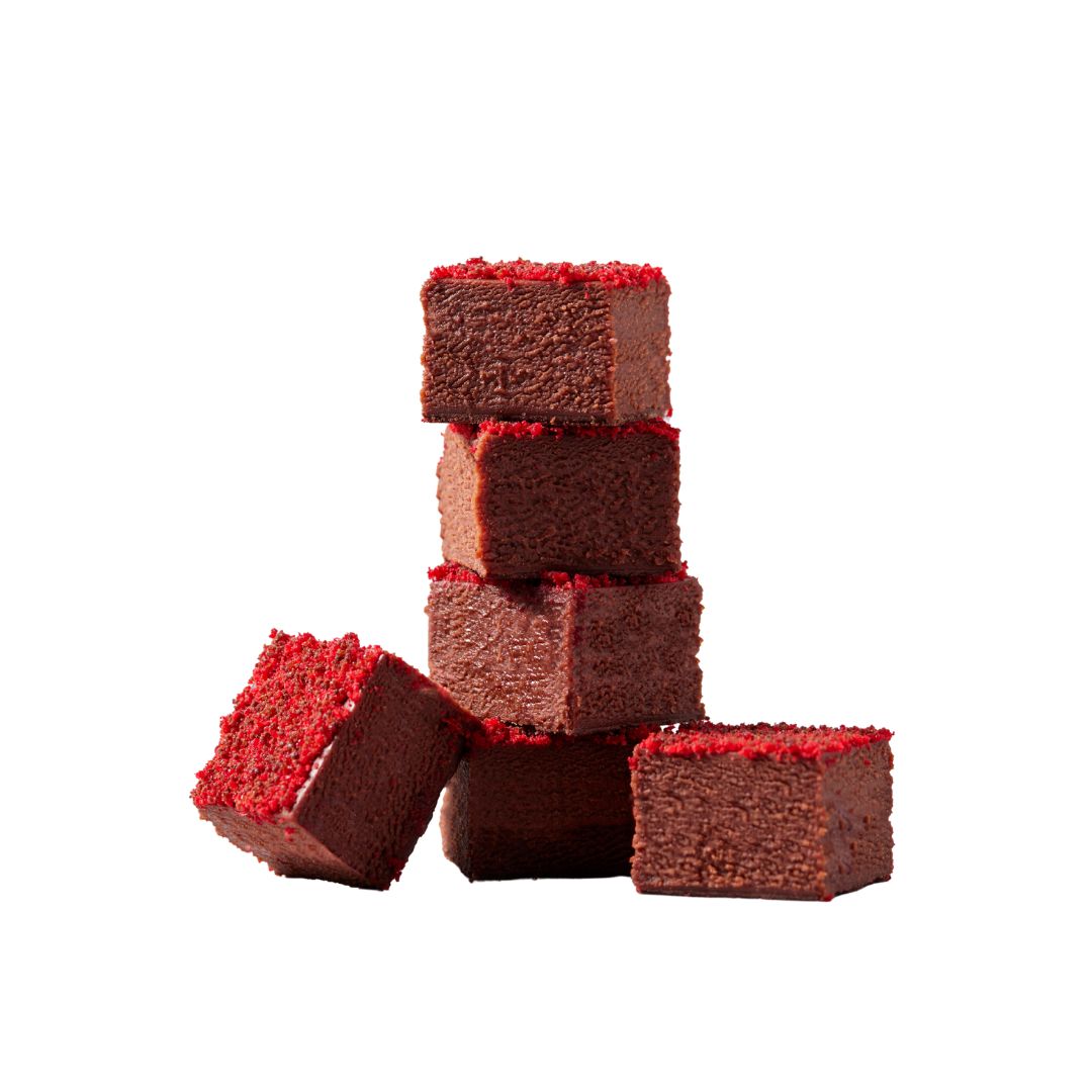 Red Wine Raspberri Chocolate Truffle Cubes