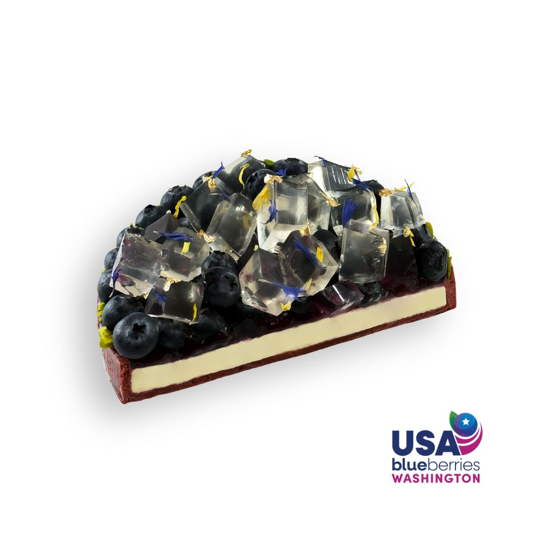 White Wine Blueberry Cheese Tart