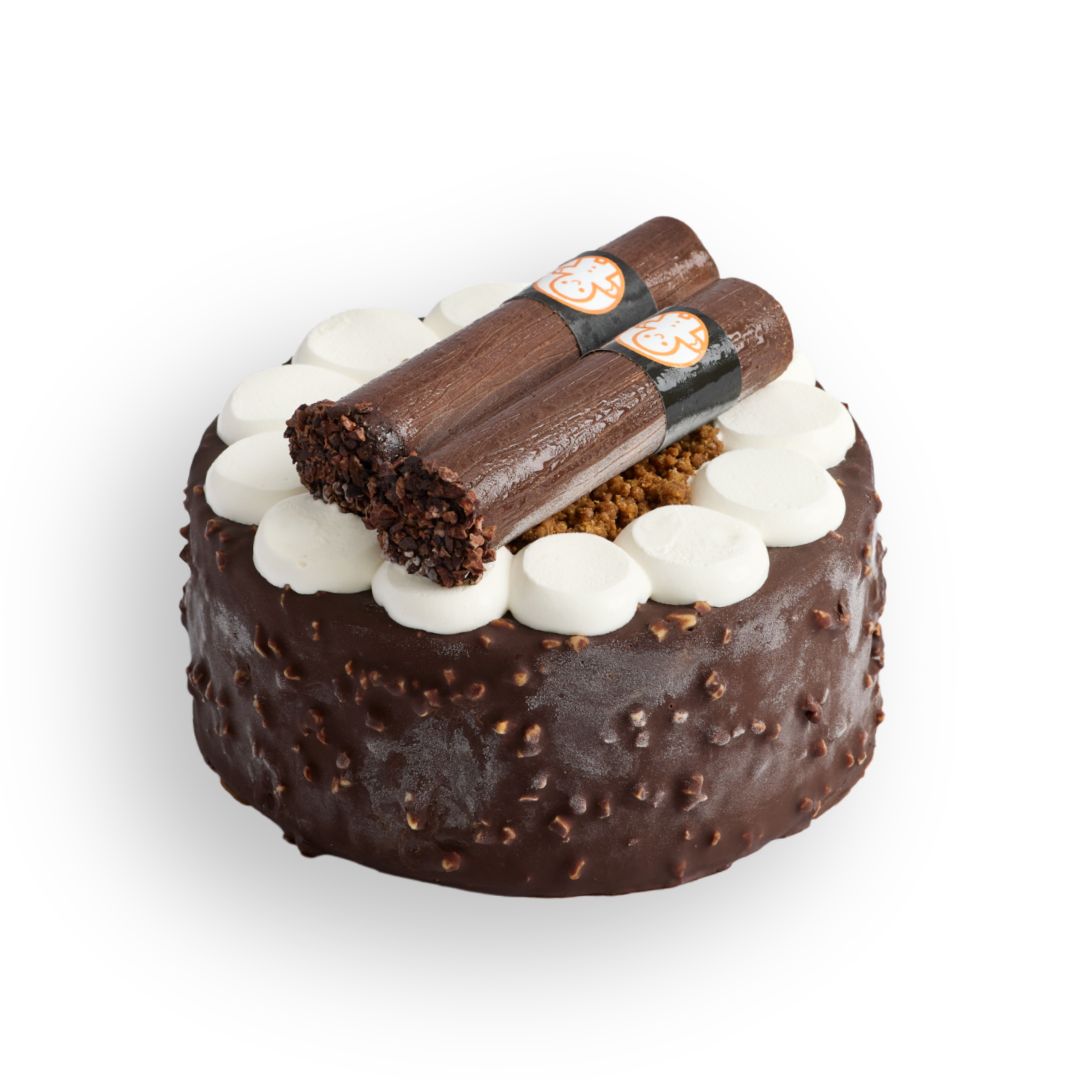 Guinness Coffee Raisin Ice Cream Cake