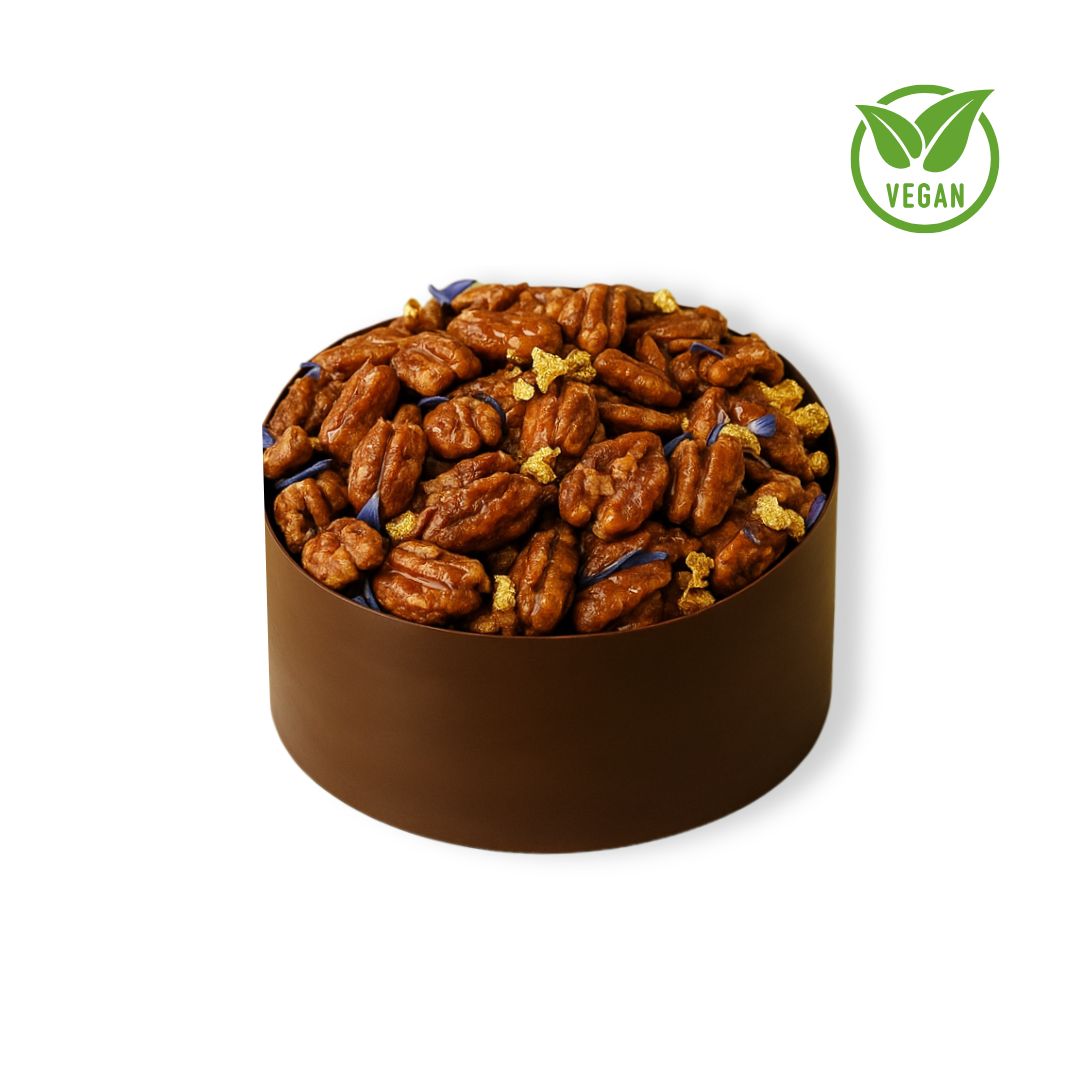 VEGAN Pecan Chocolate Cake
