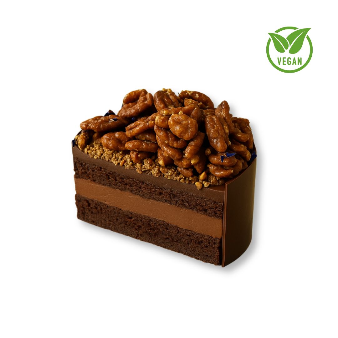 VEGAN Pecan Chocolate Cake