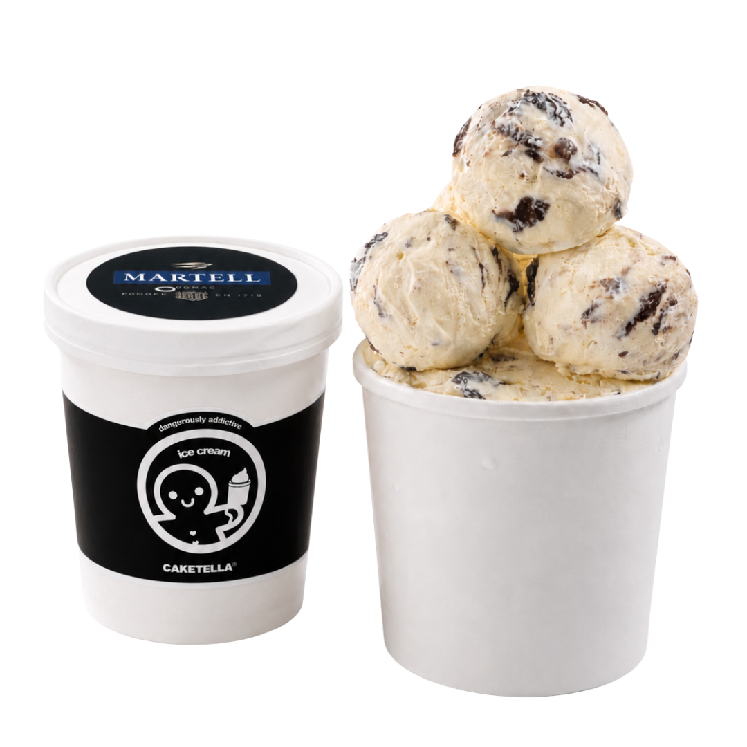 Martell Raisin Ice Cream Tub