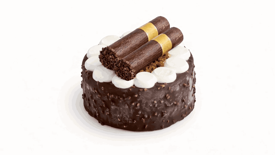 Guinness Coffee Raisin Ice Cream Cake