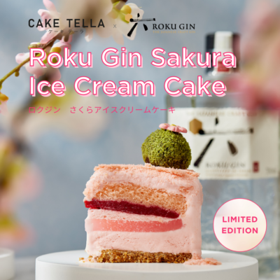 Roku Gin Sakura Ice Cream Cake 6 Inch (1 Day)