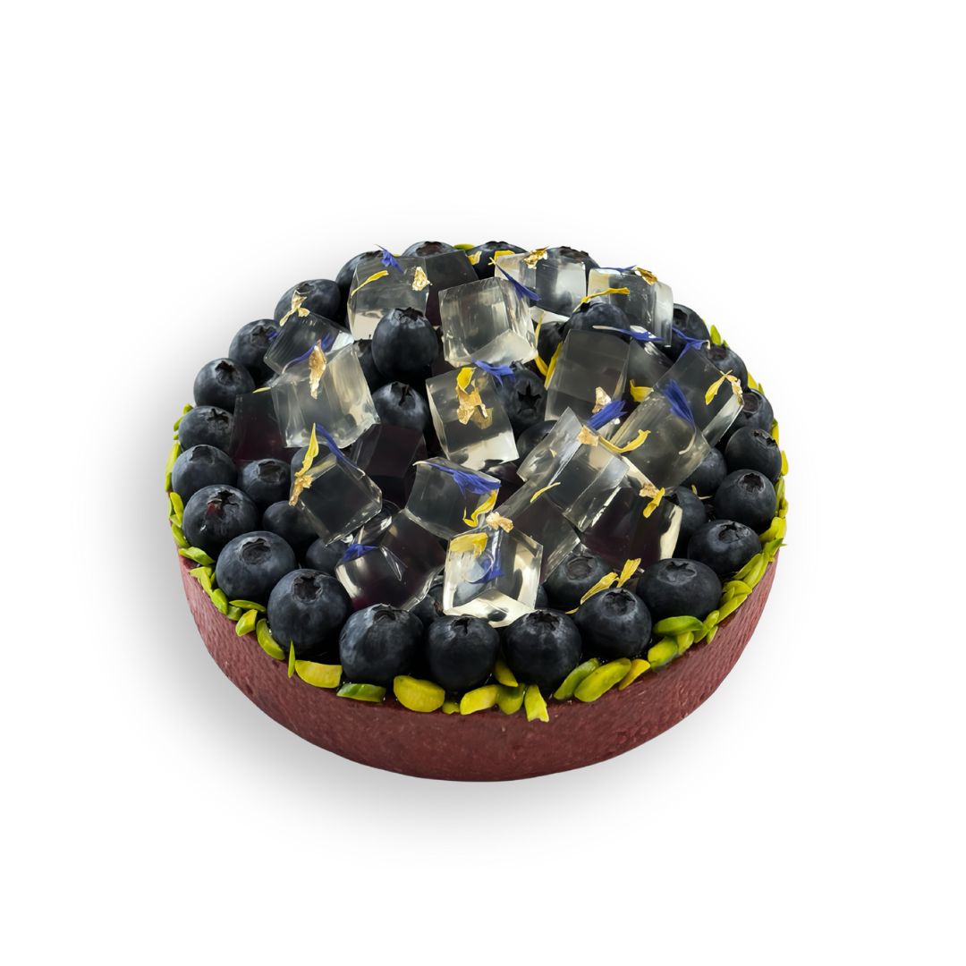 White Wine Blueberry Cheese Tart